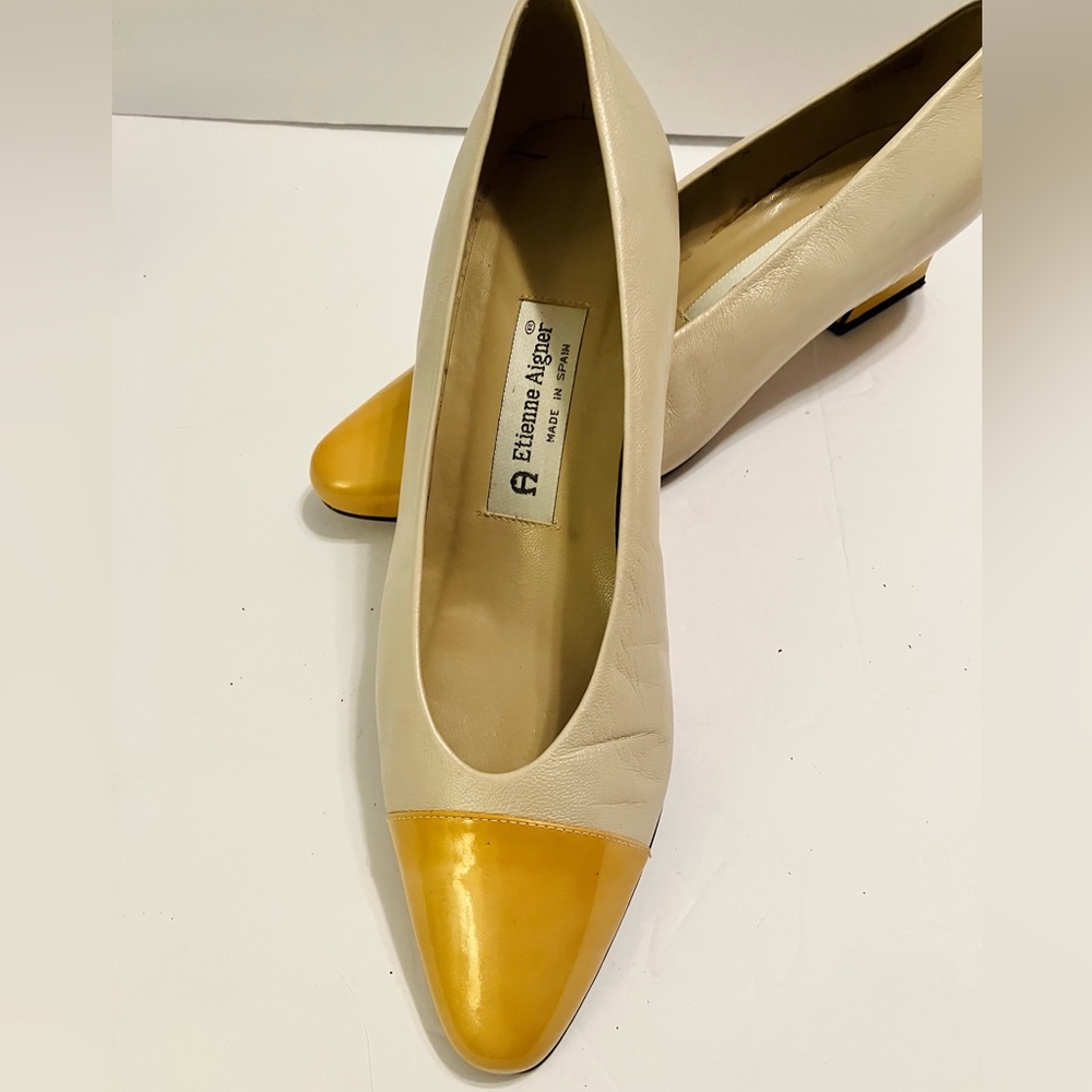 Vintage Etienne Aigner Ann Marie Low Heel Pump Sz 8M